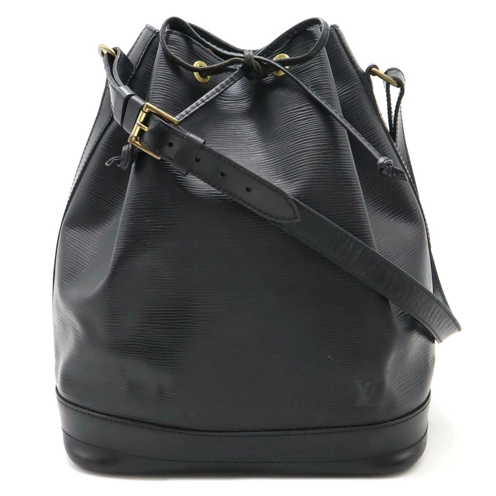 LOUIS VUITTON Epi Noe Shoulder Bag Hobo Semi Shoulder Drawstring Noir Black